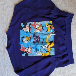 Mickey Unlimited Vintage 80s Mickey & Friends Purple Crewneck Sweatshirt Size XL
